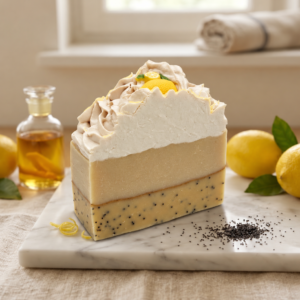 Lemon Poppy Handcrafted Soap